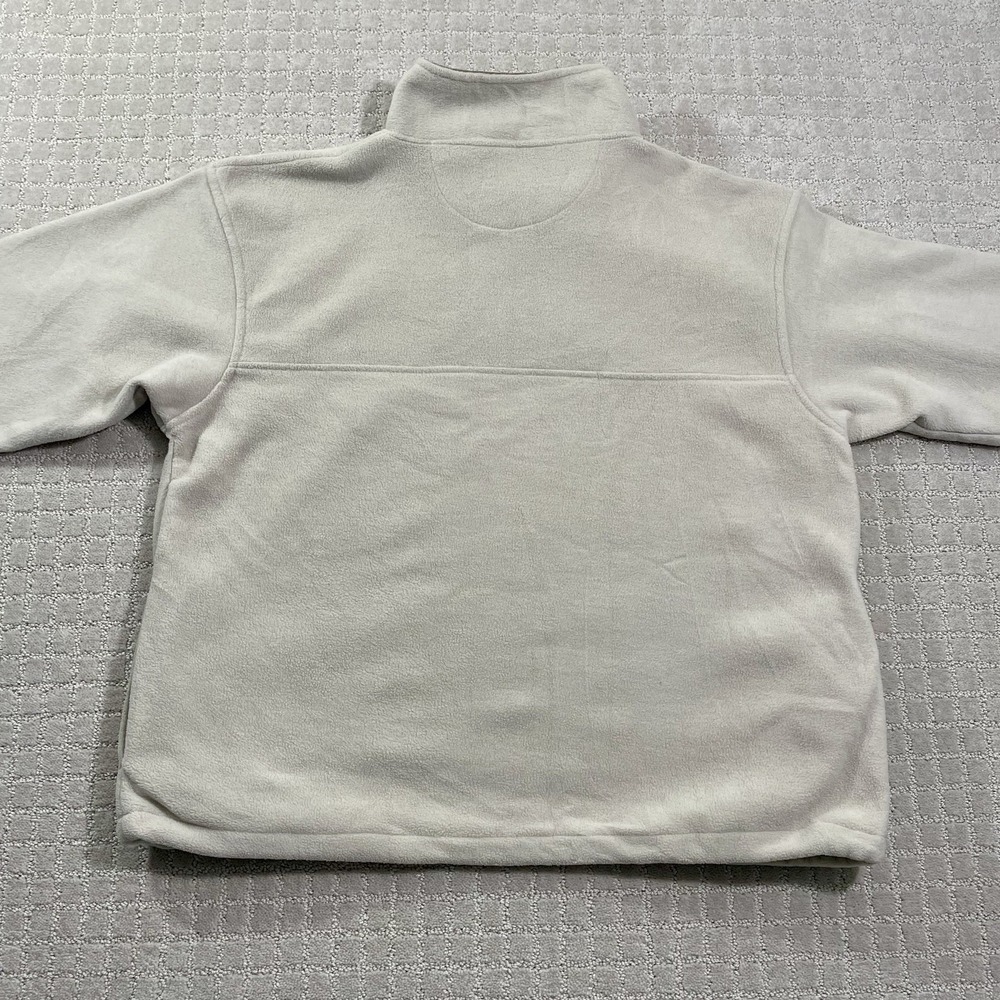 Vintage Big Dogs 1/4 Zip Polar Dogs High Tech Gear Size XL Cream Fleece Jacket - Picture 6 of 6